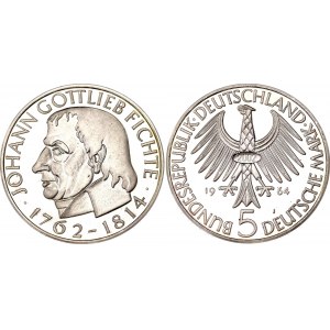 Germany - FRG 5 Deutsche Mark 1964 (2002) J Collectors Copy