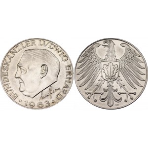 Germany - FRG Silver Medal Bundeskanzler Ludwig Erhard 1963