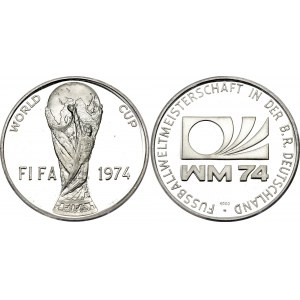 Germany - FRG Commemorative Silver Token FIFA World Cup 1974