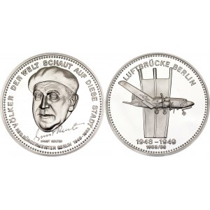 Germany - FRG Commemorative Silver Medal 100th Birthday of Ernst Reuter - Mayor of Berlin 1948-1953 1988 - 1989