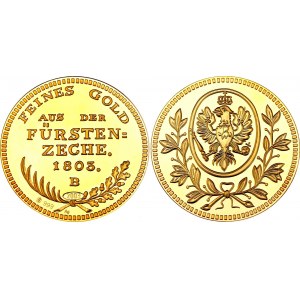 Germany - FRG Silver Medal Feines Gold Aus Der Fursten = Zeche 1803 2003 B