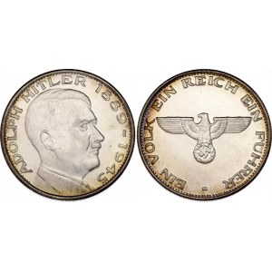 Germany - FRG Silver Medal Adolf Hitler 1889 - 1945 20th Century (ND)