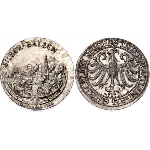 Germany - FRG Silver Token Silber-Batzen Reutlingen - Stadtbrand 1726 2nd Half of 20th Century