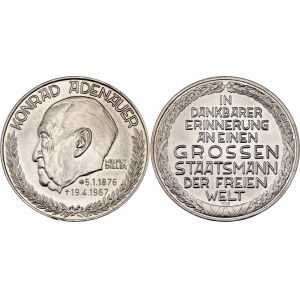 Germany - FRG Silver Medal Konrad Adenauer (ND) 20th Century