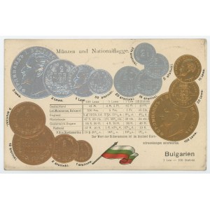 Germany Post Card Coins of Bulgaria 1904 - 1937 (ND)