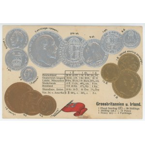 Germany Post Card Coins of Great Britain & Ireland 1912 - 1937 (ND)