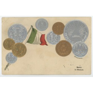 United States Post Card Coins of Mexico 1910