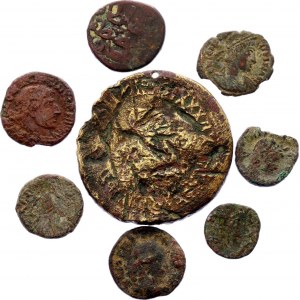 Ancient World Lot of 8 Coins 200 -1400