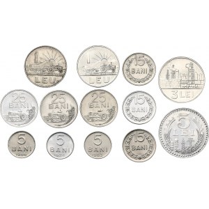 Romania Lot of 13 Coins 1960 - 1982