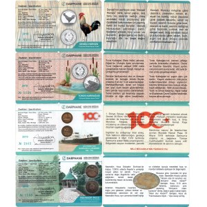 Turkey Lot of 8 Coins 2018 -2019 Fantasy Private Issue