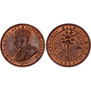 Ceylon 1/2 Cent 1926