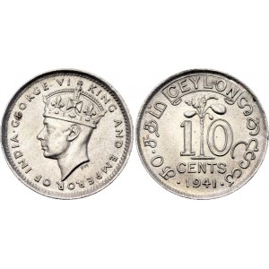 Ceylon 10 Cents 1941