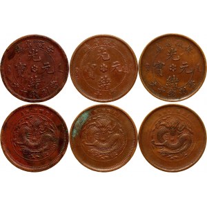 China Anhwei 3 x 10 Cash 1902 - 1906 (ND)