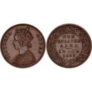 British India 1/4 Anna 1862