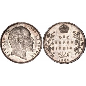 British India 1 Rupee 1905 B
