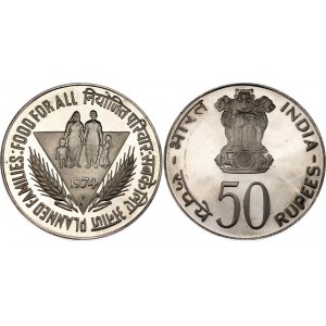 India 50 Rupees 1974 B