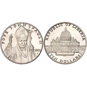Liberia 10 Dollars 2001 S