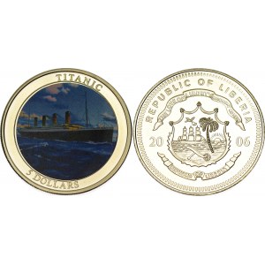 Liberia 5 Dollars 2006