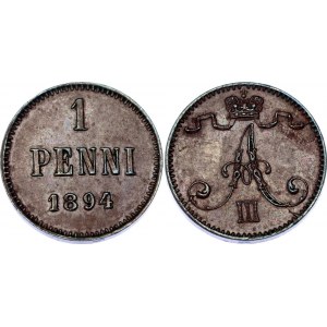 Russia - Finland 1 Penni 1894