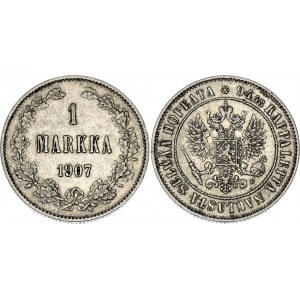Russia - Finland 1 Markka 1907 L