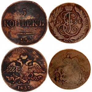 Russia 2 - 5 Kopeks 1765 - 1837