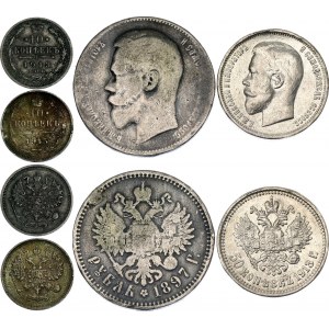 Russia Lot of 4 Coins 1897 -1915