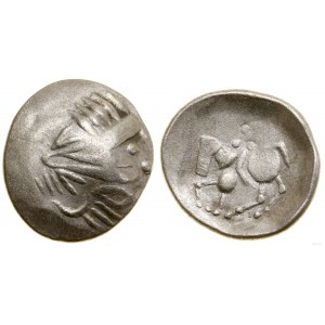 Východní Keltové, tetradrachma typu Sattelkopfpferd, 2. - 1. století př. n. l.