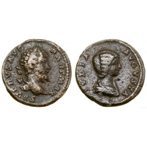 Cesarstwo Rzymskie, denar - fałszerstwo z epoki, 202-205, Rzym