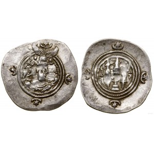 Perzia, drachma, 8. rok vlády (?), mincovňa WH (Veh-Ardashir)