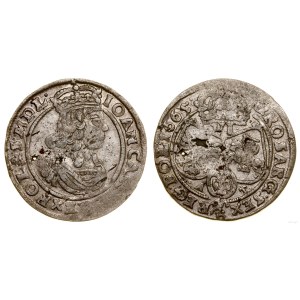 Polsko, šestipence, 1665 AT, Krakov