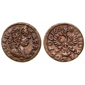 Poland, copper shilling (boratynka), 1661, Kraków