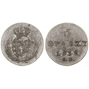 Polsko, 5 groszy, 1812 IB, Varšava