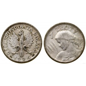 Polska, 1 złoty, 1924, Paryż