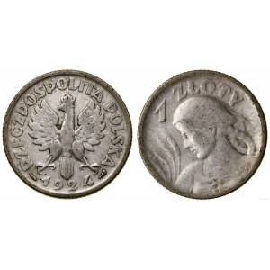 Polska, 1 złoty, 1924, Paryż