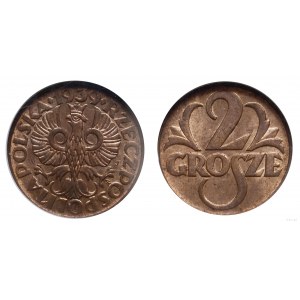Poland, 2 pennies, 1939, Warsaw