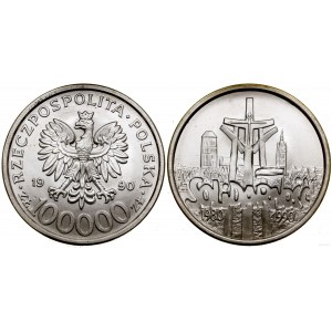 Polska, 100.000 złotych, 1990, USA