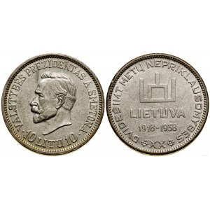 Litwa, 10 litów, 1938, Kowno
