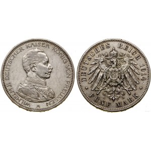 Germany, 5 marks, 1914, Berlin