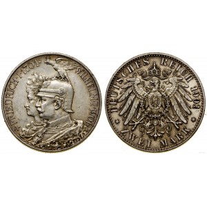 Niemcy, 2 marki, 1901 A, Berlin