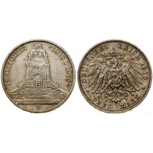 Deutschland, 3 Mark, 1913 E, Muldenhütten