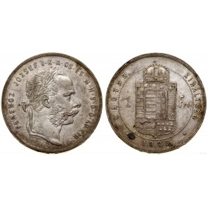 Hungary, 1 forint, 1878 KB, Kremnica
