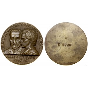 award medal of the international organization for the fight against cancer (version with inscription in Latin)