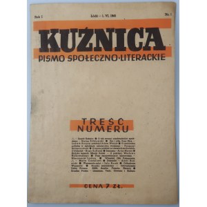 KUŹNICA Pismo społeczno-literackie nr 1, Łódź 1945