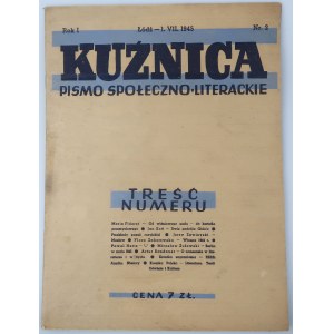 KUŹNICA Pismo społeczno-literackie nr 2, Łódź 1945