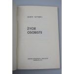 GRYNBERG HENRYK, Personal Life (autographed by the author)