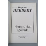 HERBERT ZBIGNIEW Hermes, pies i gwiazda (dedykacja Autora i pieczęć DOWÓDCA KRÓLEWSKIEJ SAMODZIELNEJ BRYGADY HUZARÓW ŚMIERCI...