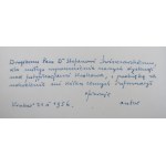 PACHOŃSKI JAN (doc. dr) Dawne mury Floriańskie (Widmung des Autors-1956)