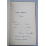 ZAGAJEWSKI ADAM Powrót (Dedication by the Author - 2003)