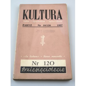 KULTURA Paryż Nr 10/120 1957 DZIESIĘCIOLECIE