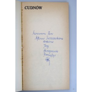 HARASYMOWICZ JERZY Cudnow (author's dedication with artwork)